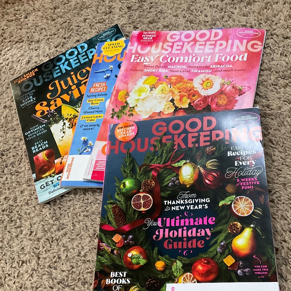 Good Housekeeping Bundle of 4 Magazines 2023